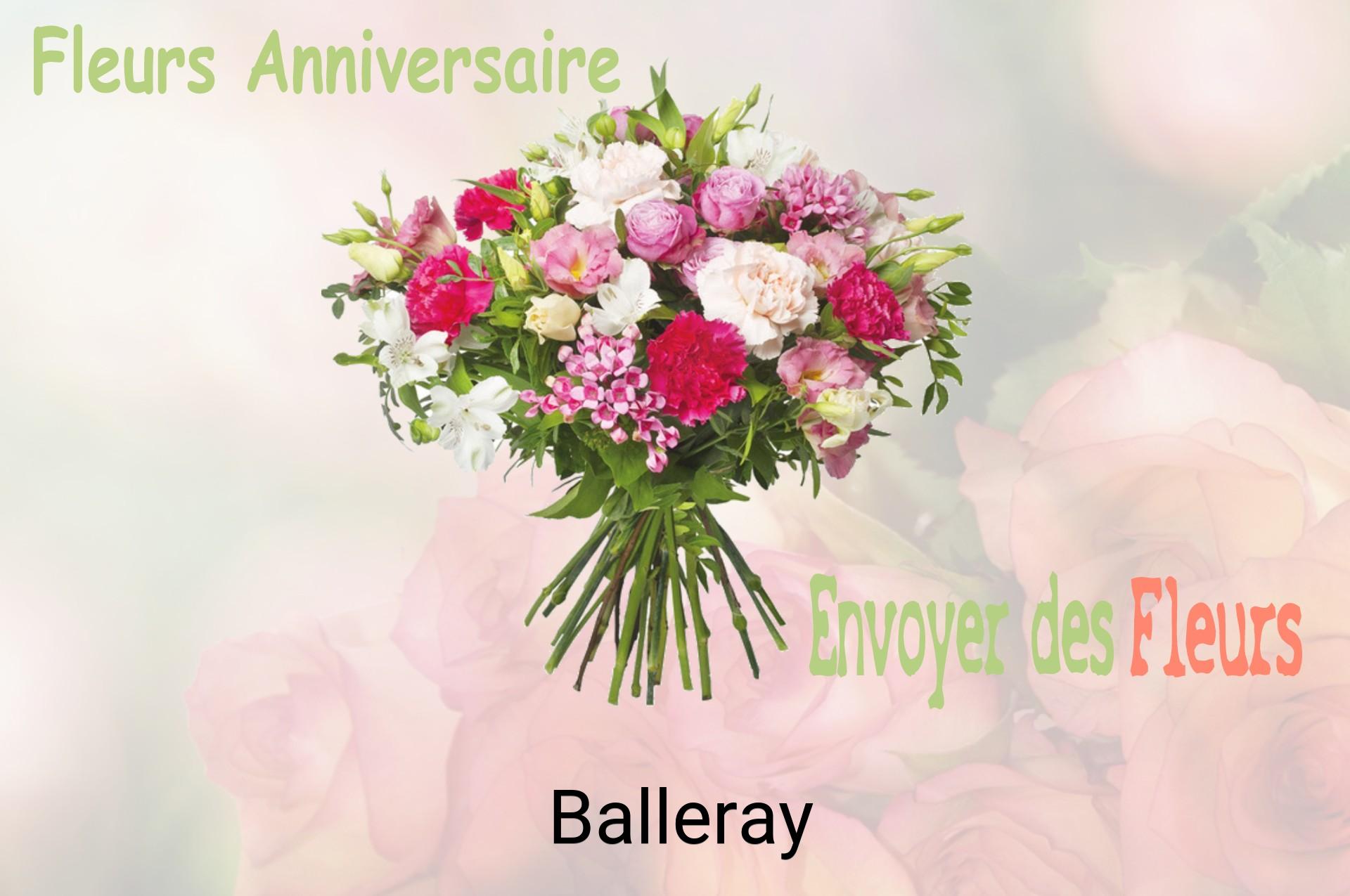 Bouquet de fleurs d’anniversaire livré à Balleray