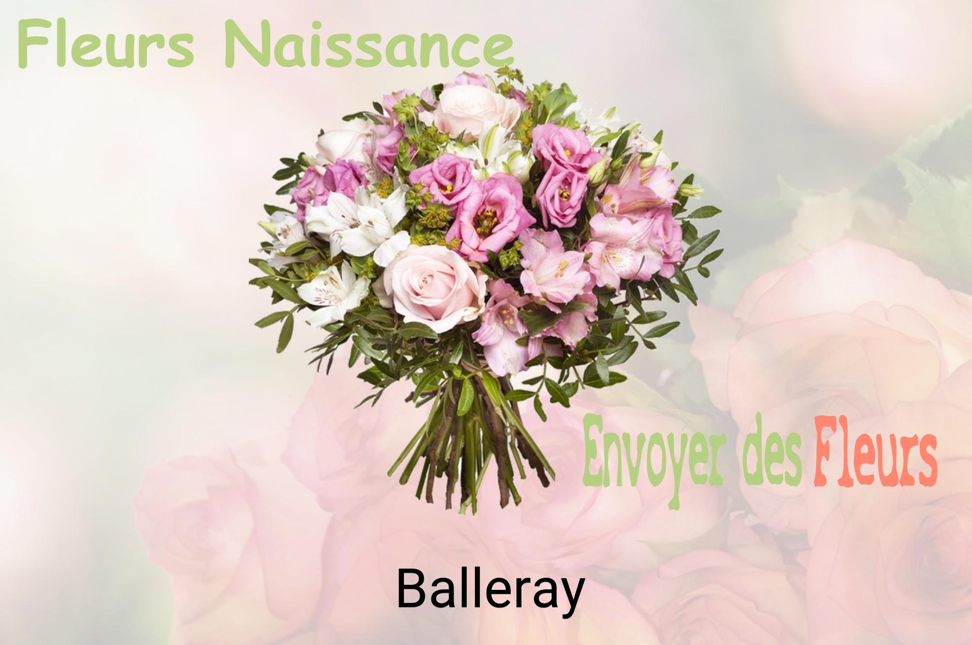 Bouquet de fleurs de naissance livré à Balleray